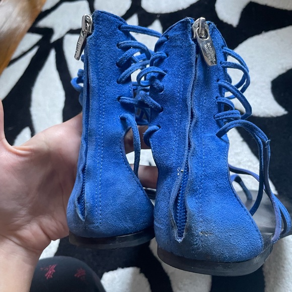 Sigerson Morrison blue suede gladiator sandals - Picture 8 of 11